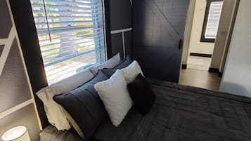 2 bedrooms, travel crib, WiFi, bed sheets
