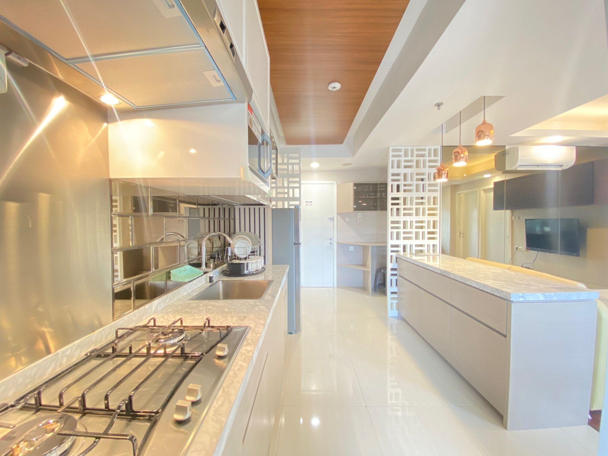 Kamar | Dapur pribadi | Lemari es, kompor, dan mesin pencuci piring