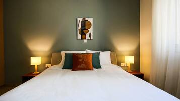 Luxury-Apartment | 2 Schlafzimmer, Zimmersafe, Bügeleisen/Bügelbrett, kostenloses WLAN