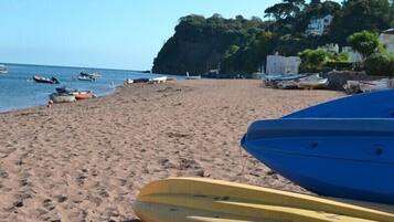 Beach nearby, sun-loungers