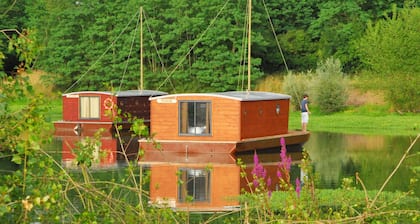Cabin dinghy at anchor
