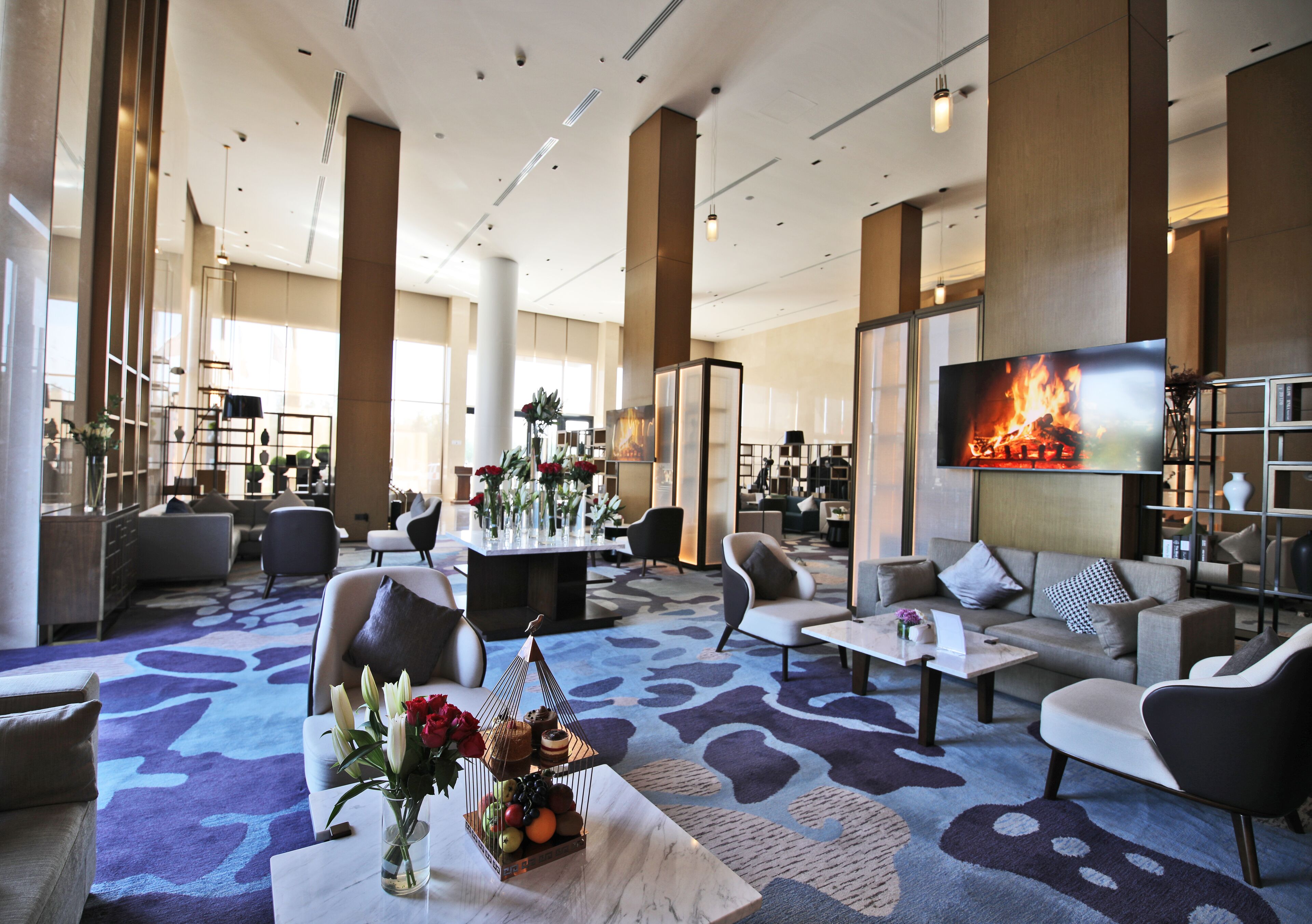 Sala de estar en el lobby