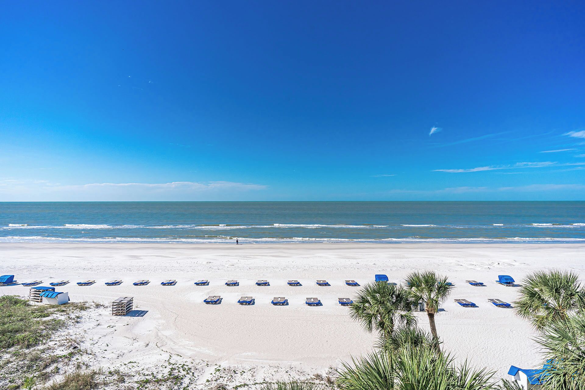 On the beach, beach towels