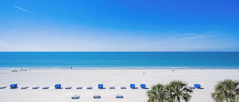 On the beach, beach towels