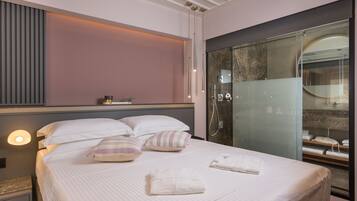 Luksus-suite | 1 soveværelse, premium-sengetøj, dundyner, Select Comfort-senge