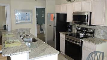 Villa, 2 Bedrooms | Private kitchen | Fridge, coffee/tea maker