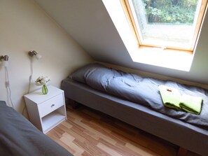 Double or Twin Room | Laptop workspace, blackout drapes, travel crib, free WiFi