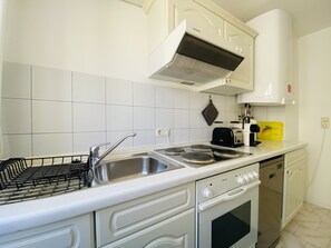 Kühlschrank, Ofen, Herdplatte, Geschirrspüler