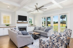 TV, fireplace, table tennis - Stay @ Fore Shore on Isle of Palms (Isle Of Palms)