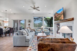 Taulutelevisio, takka