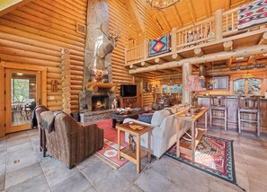 TV, fireplace, table tennis