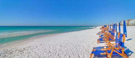 Aan het strand