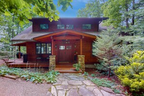 Exterior - Elkhorn Cabin & Eagles Wing Lodge | 2 Adjacent Cabins | Walk to Spa & Trails (Asheville)
