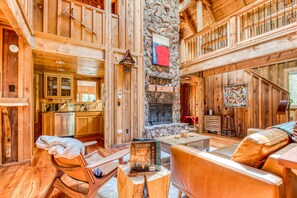 TV, fireplace, DVD player, foosball