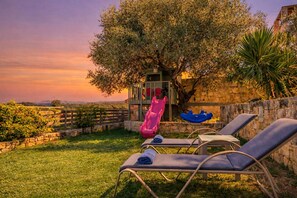 Property grounds -  Family Villa on a quiet hill slope with  swimming pool and amazing tree house. (Στάλος)