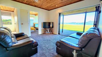 Televisor, reproductor de DVD i llibres