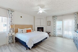 3 bedrooms, Internet, bed sheets - Sea Palms condo with fireplaces, private W/D, and ocean view - 350 feet to beach (Ocean City)