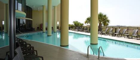 Indoor pool, outdoor pool