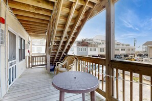 Terrace/patio - Beachside Bliss: Oceanside Condo w/ Decks - Steps to Shore (Ocean City)