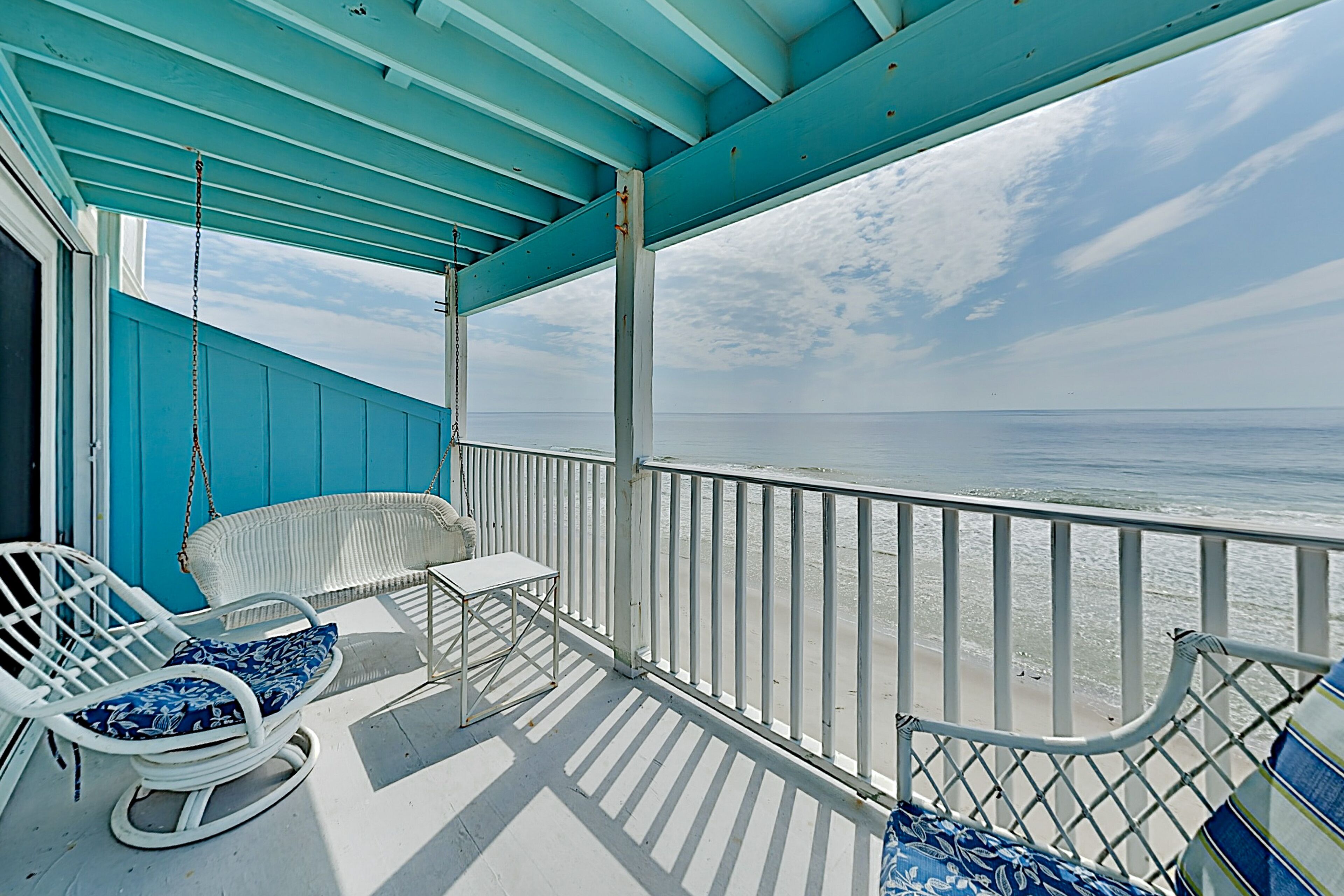 Oceanfront condo with ocean view, central AC, & pool access - steps to beach