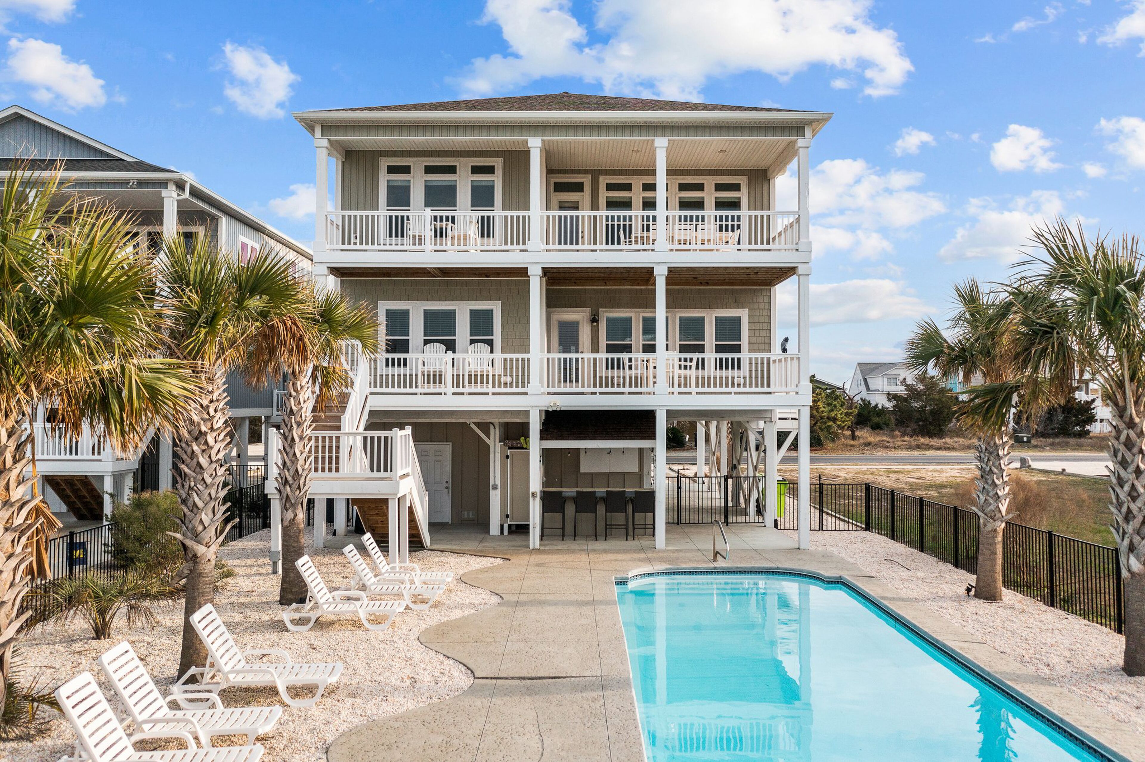 Oceanside estate with private pool, elevator & chef's kitchen - steps to beach