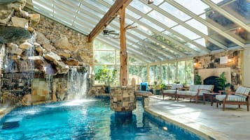 Indoor pool, a heated pool