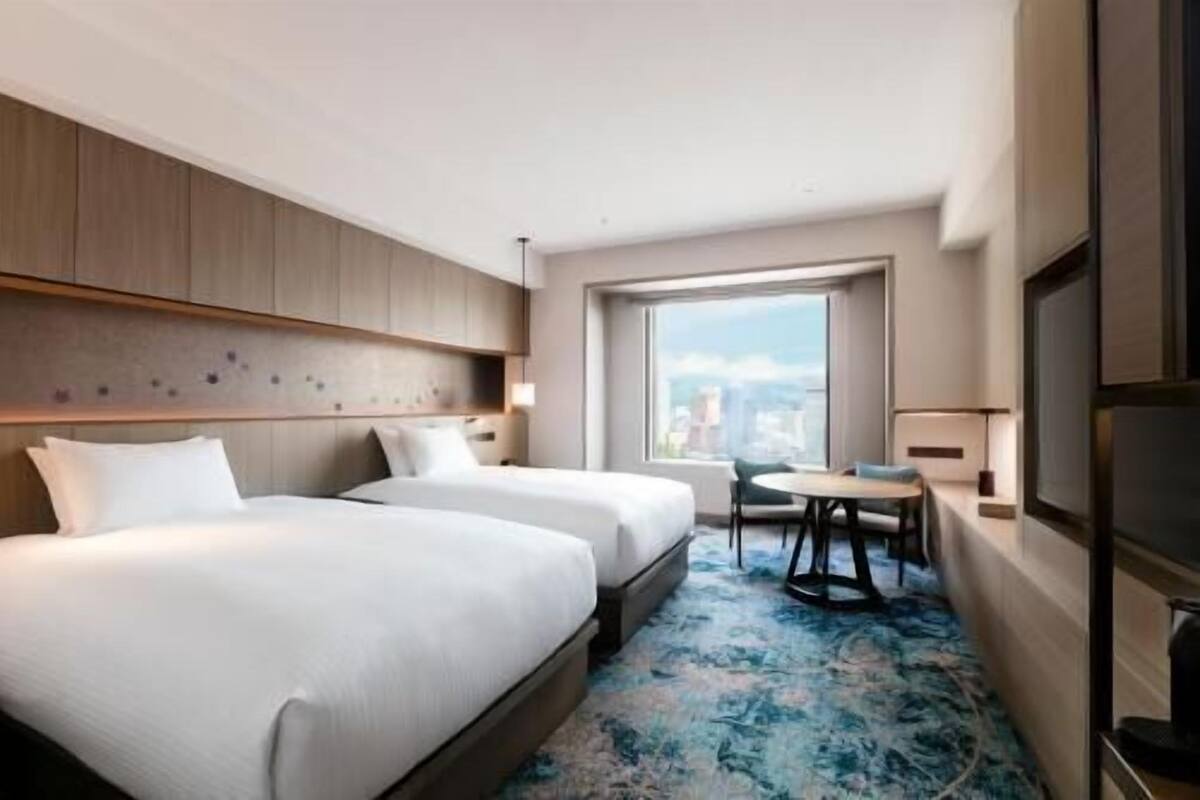 In-room safe, desk, laptop workspace, blackout curtains