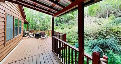 Idyllic Creekside Getaway with Private Waterfall | Near Asheville & Lake Lure