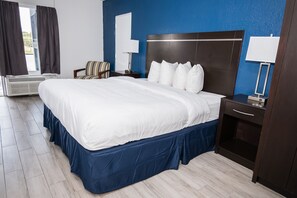 Blackout curtains, iron/ironing board, free WiFi, bed sheets