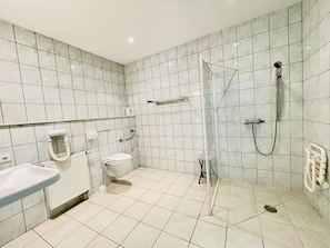 Shower, hair dryer