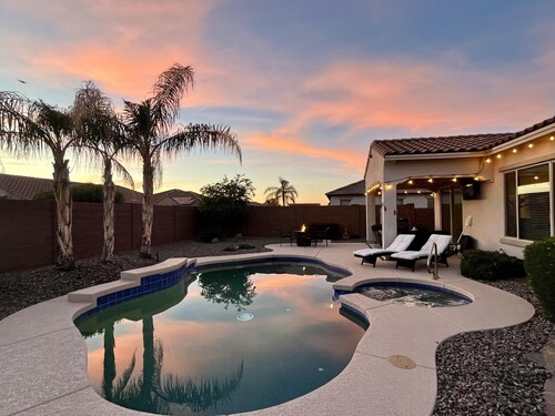 Three Palms at Estrella Mtn Ranch - 3BD with Private heated pool & spa