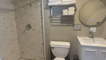Shower, hair dryer