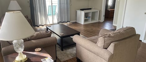 TV, books, video library