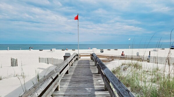 On the beach