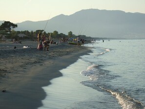 On the beach