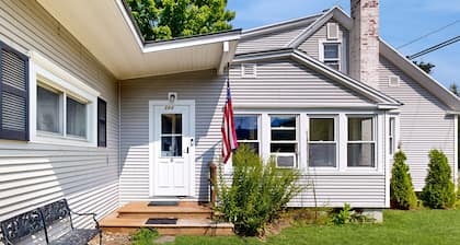 Riverfront studio with river view, full kitchen, & free WiFi