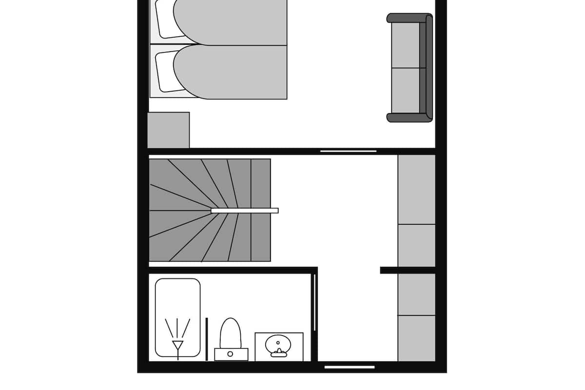 Bungalow estándar (2-4-persoons bungalow) | Plano