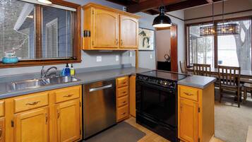 Microwave, oven, stovetop, dishwasher