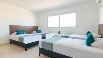 Allergitestade sängkläder, minibar, strykjärn/strykbräda och sängkläder