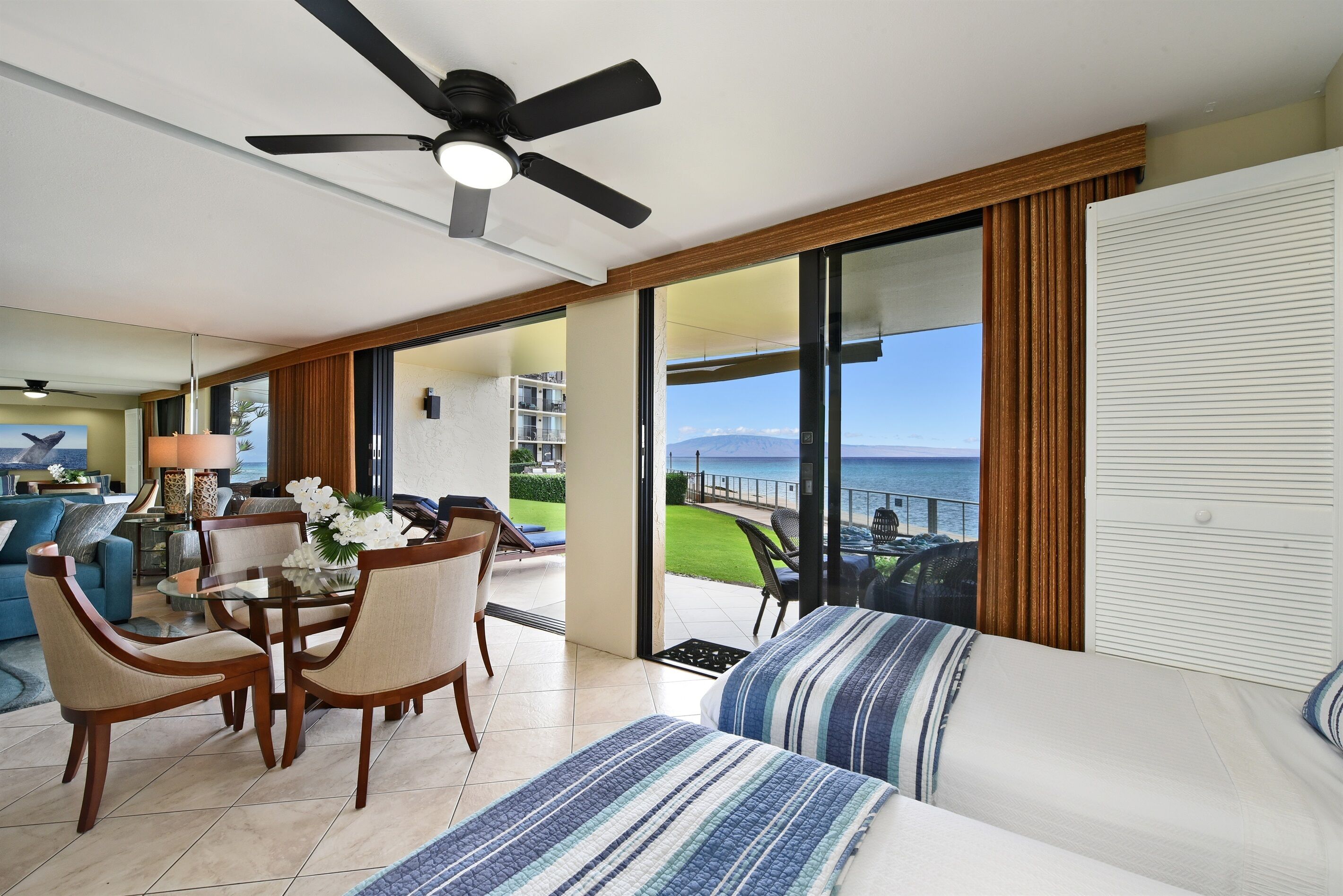 2 bedrooms, iron/ironing board, internet, bed sheets