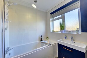 Hair dryer, towels