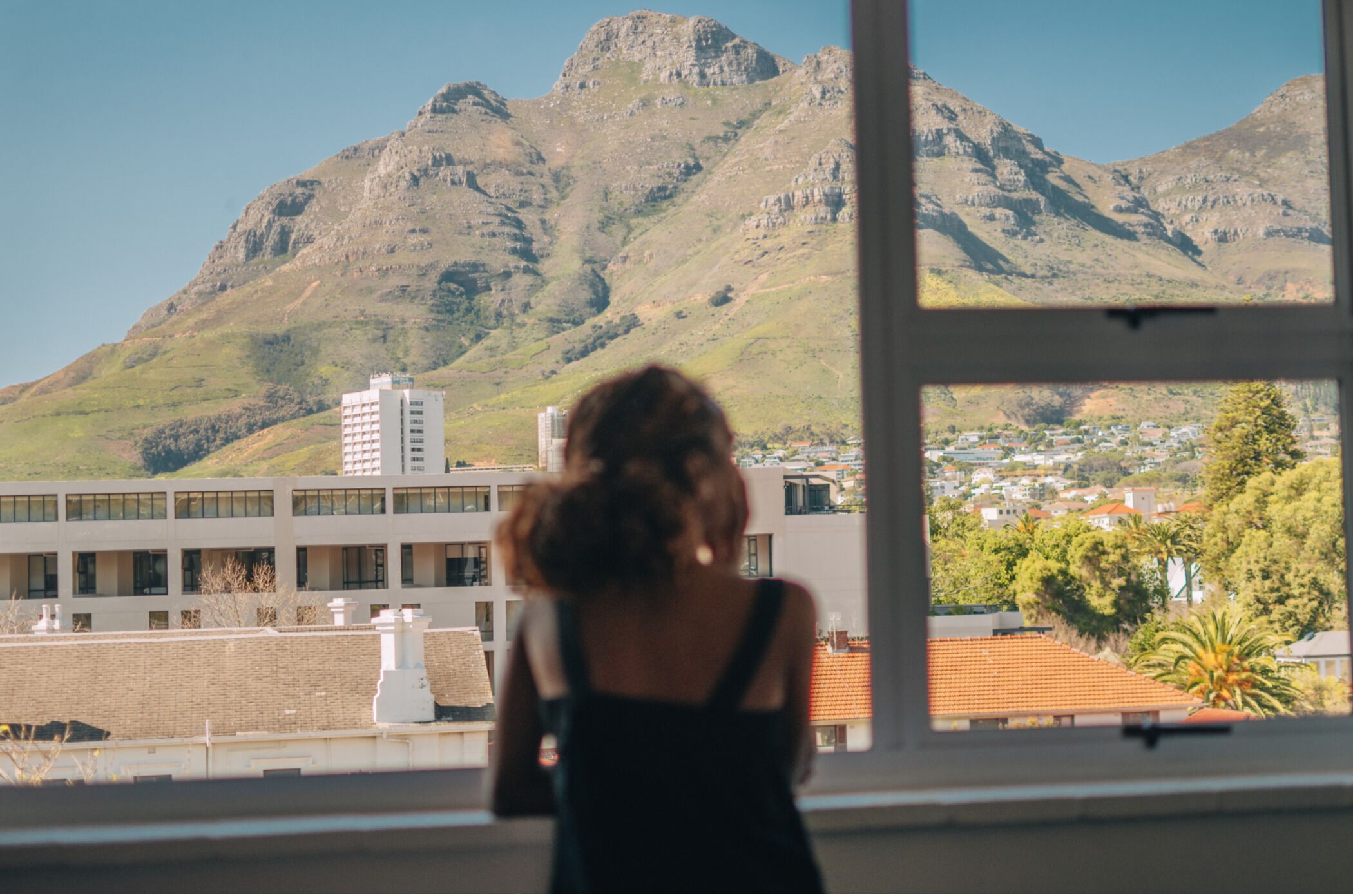 Uitzicht vanuit accommodatie