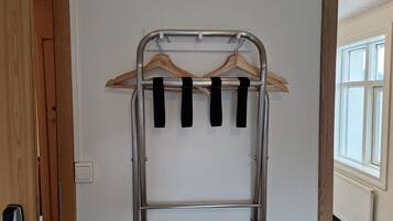 Desk, blackout curtains, free WiFi, bed sheets