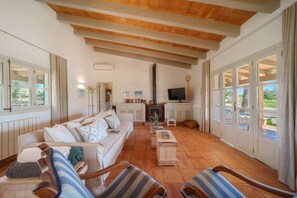 Televisión, chimenea y tenis de mesa
