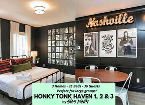 15 bedrooms, memory-foam beds, Internet, bed sheets