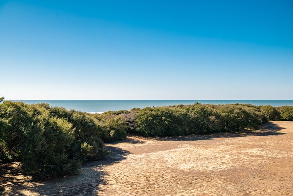 Vlak bij het strand