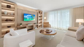 Smart TV, video games, DVD player, table football