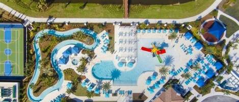 屋外プール、温水プール