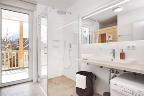 Shower, hair dryer