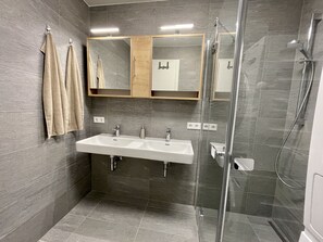 Shower, hair dryer